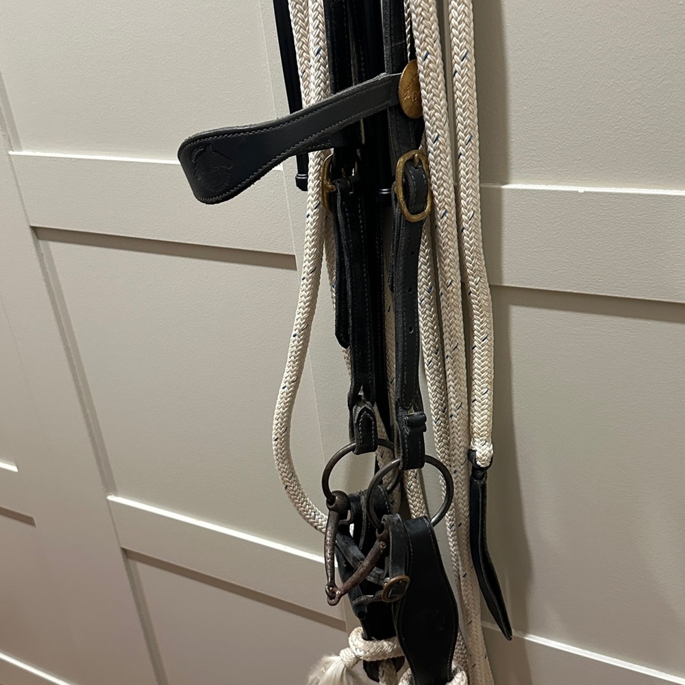 Premium Black and White Horse Bridle